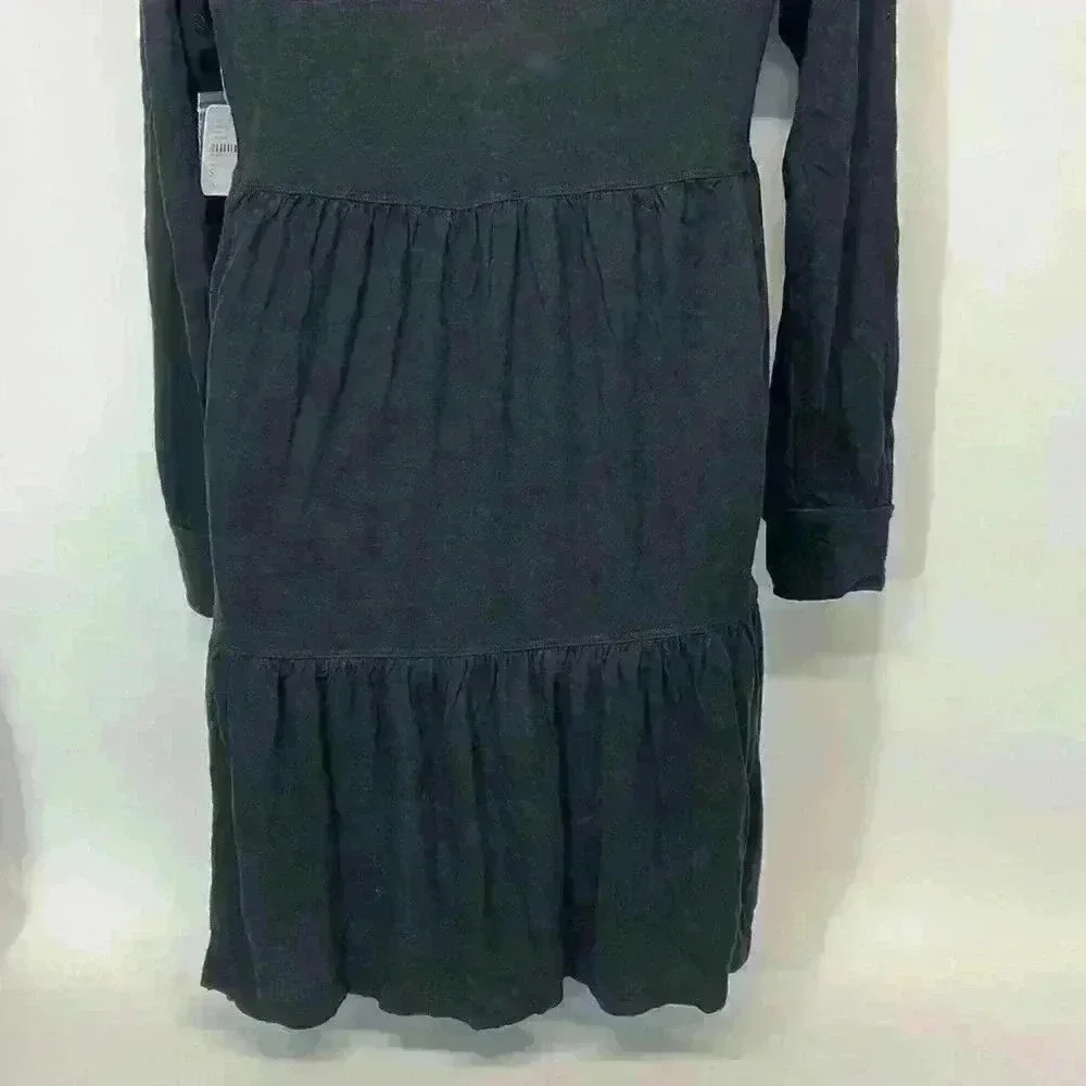 New with tags Oversize free people black dress long sleeve size small
